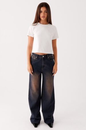 BACK AGAIN SRAIGHT LEG DENIM JEANS