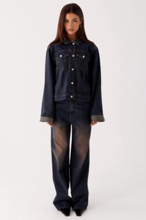 BACK AGAIN OVERSIZED DENIM JACKET